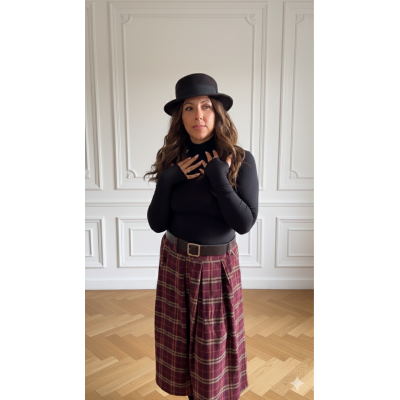 Pull mitaine Léa Noir