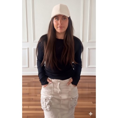 Pull mitaine noir Levana