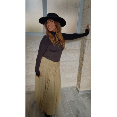 Jupe Laeticia moutarde