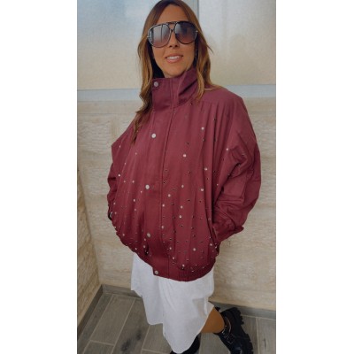 Blouson Stella bordeaux