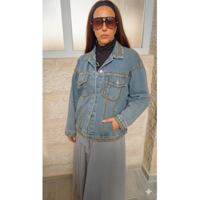 Veste Terry cloutée